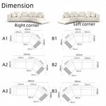 Load image into Gallery viewer, JOY Home Light Luxury Linen Cotton Fabric Cloud Shaped Sofa set for Livingroom