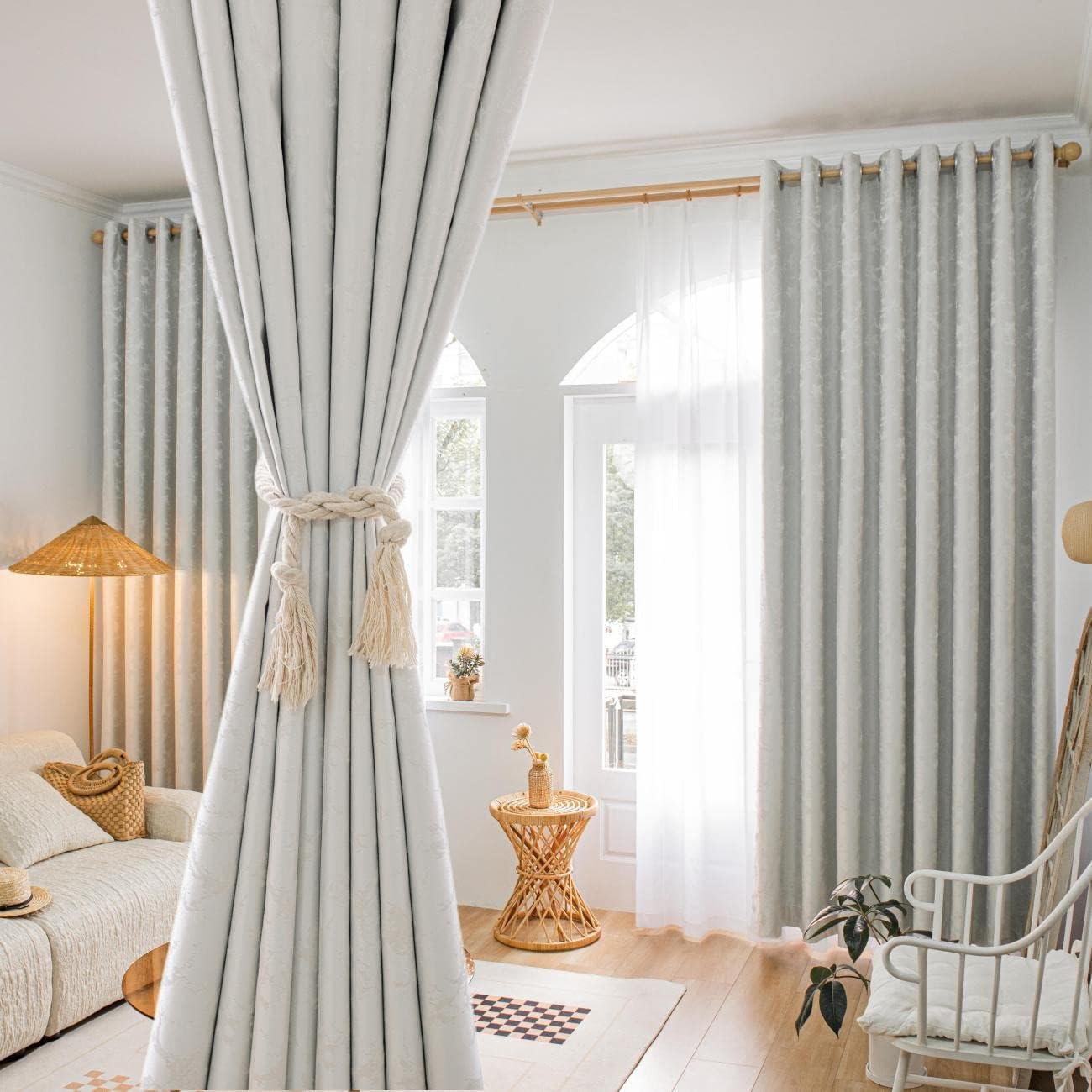 100% Blackout Curtains 2 Panels | Thermal Insulated for Bedroom