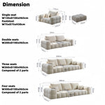 Load image into Gallery viewer, JOY Home Light Luxury Fabric Cloud Shaped Sofa set for Livingroom
