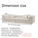 Load image into Gallery viewer, JOY Home Fleece Fabric Overstuffed Multifunction Cloud shaped Sofa Chair set for Livingroom Office