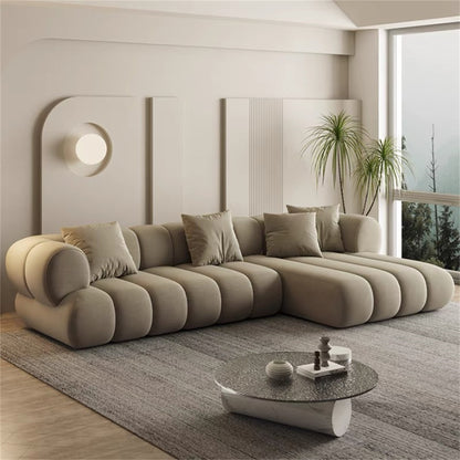 Multi-Color L-Shape Sectional Sofa | 4 Colors, 2.7m-3.6m Sizes