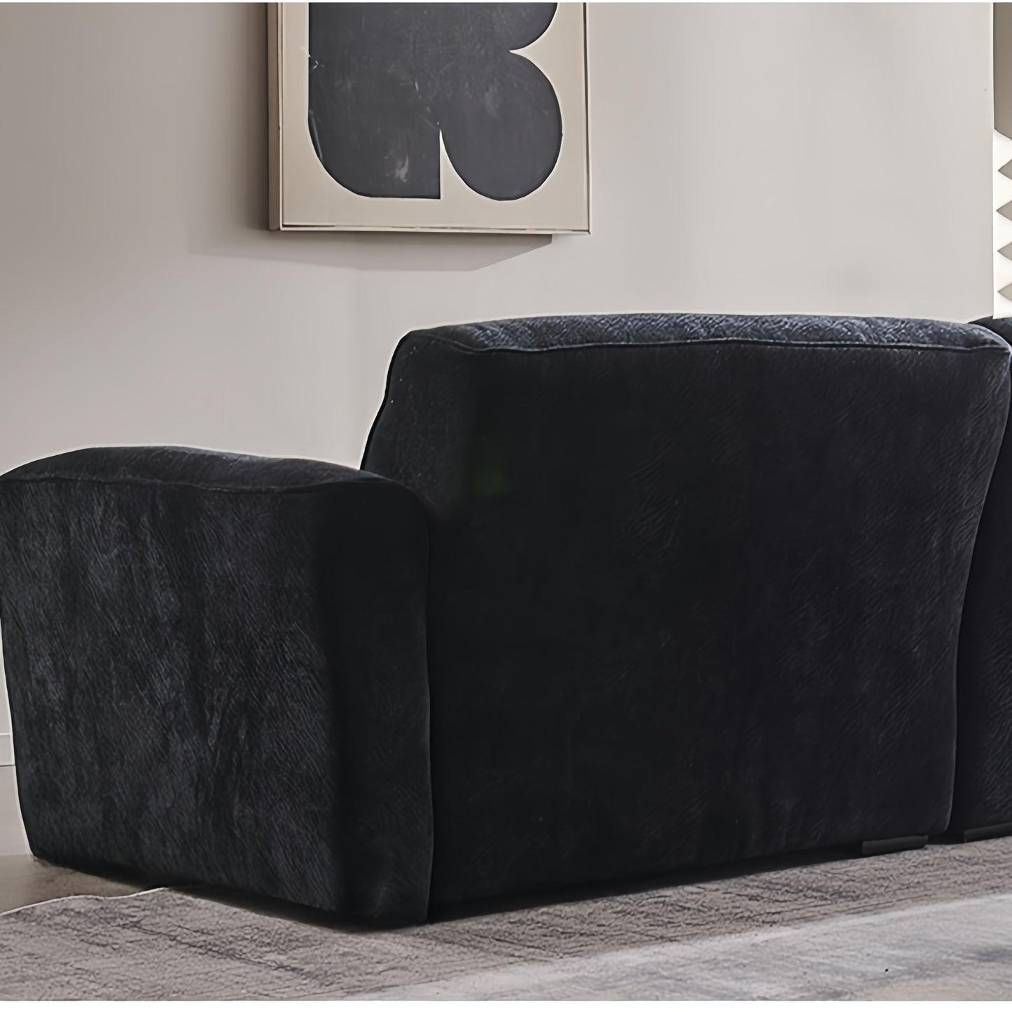JOY Home Fleece Fabric Overstuffed Multifunction Cloud shaped Sofa Chair set for Livingroom Office