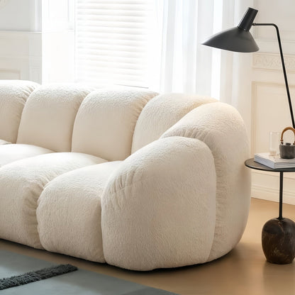 JOY HOME Sofa — Wood / White / Cloud