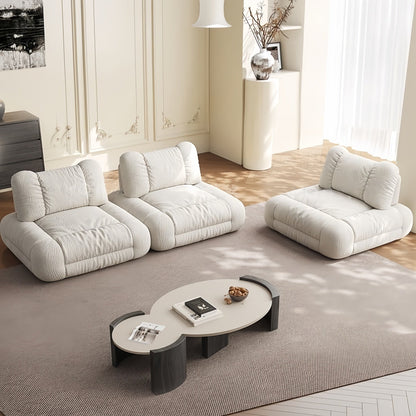 JOY HOME Wood White Cloud Sofa