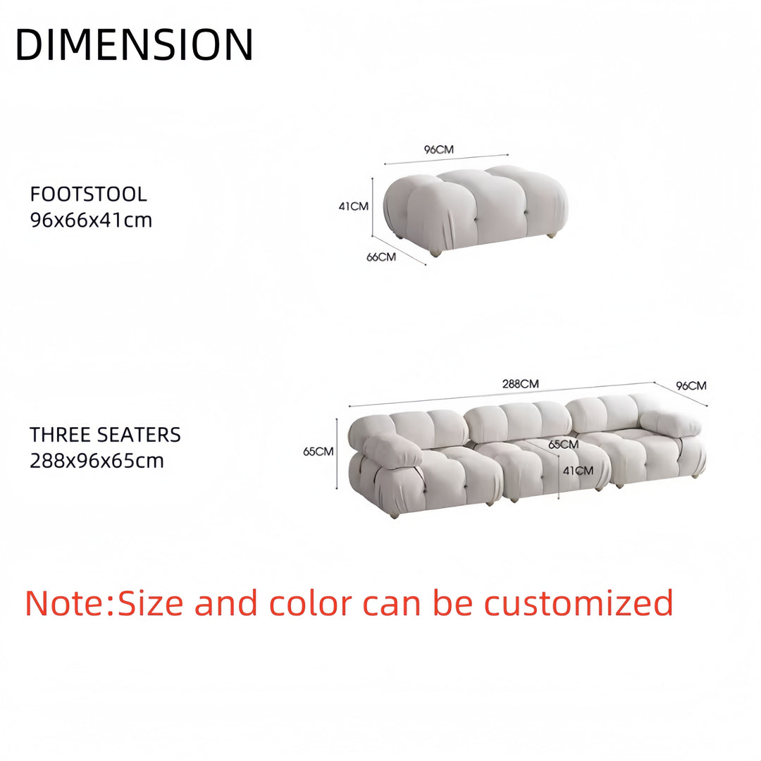 JOY Home Fleece Fabric Overstuffed Multifunction  Sofa Chair set for Livingroom Office