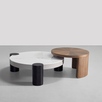 JOY HOME Coffee Table: Space-Saving Nesting Table Set for Modern Living Room in Dubai showroom