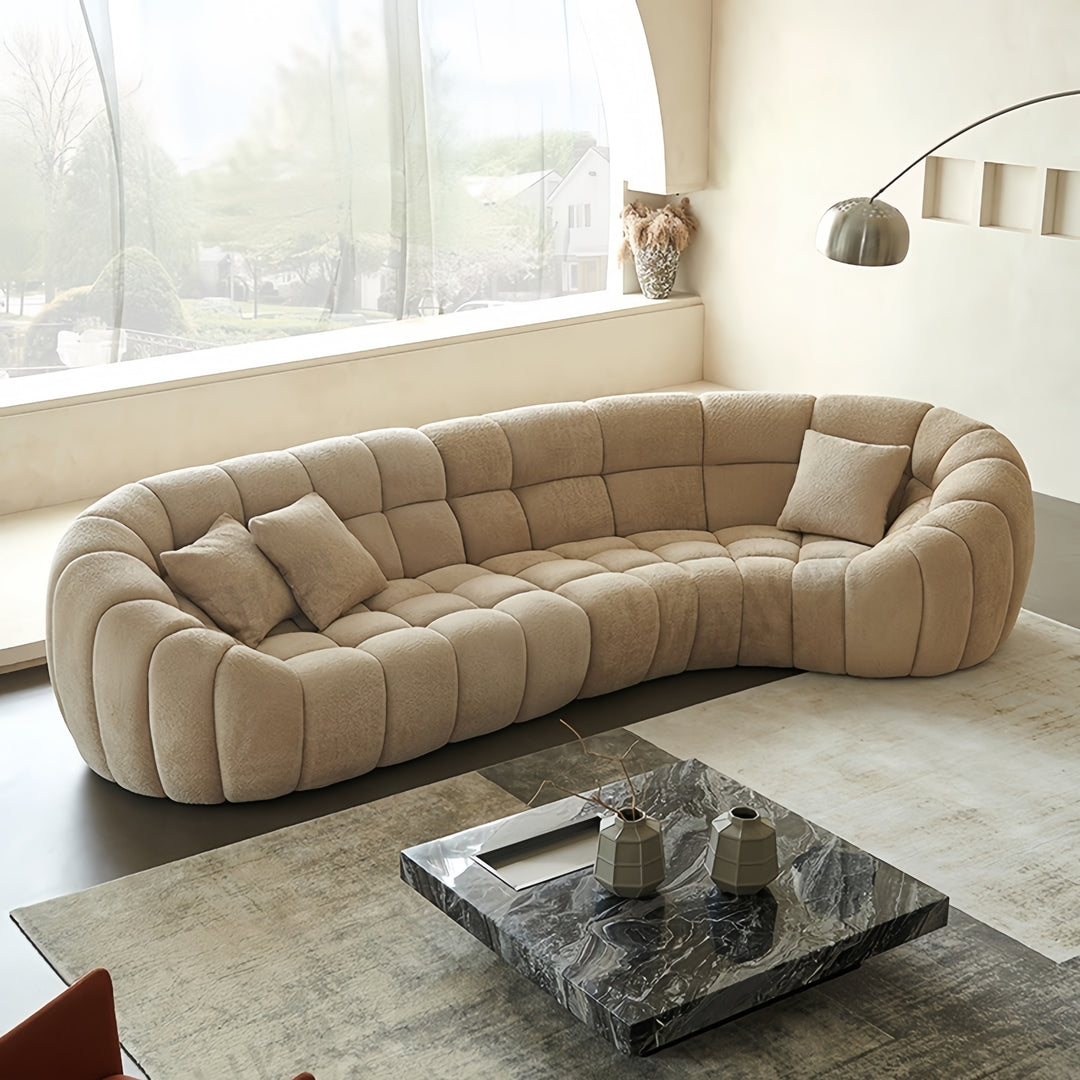 JOY Home Fleece Fabric Overstuffed Multifunction  Sofa Chair set for Livingroom Office