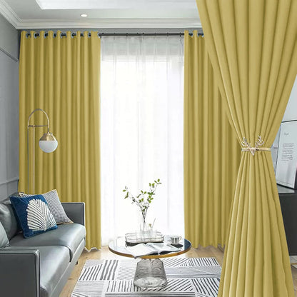 60% Blackout Curtains 2 Panels | Dark Colors for Living Room