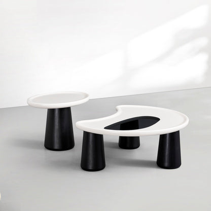 JOY HOME Coffee Table: Space-Saving Nesting Table Set for Modern Living Room in Dubai showroom