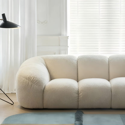 JOY HOME Sofa — Wood / White / Cloud