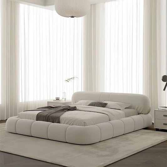 JOY HOME Bed: Bed Frame Modern Velvet King Queen Size for bedroom Without Mattress in Dubai sho
