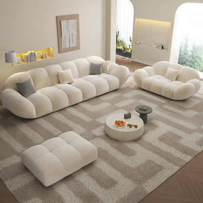 JOY Home Light Luxury Fabric Cloud Shaped Sofa set for Livingroom