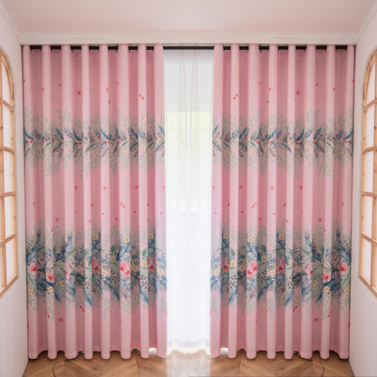 60% Blackout Colorful Floral Curtains 2 Panels | UV Protection