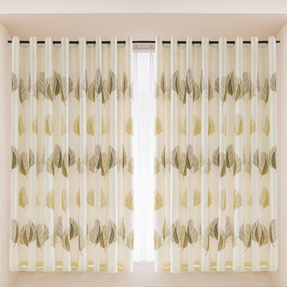 JOY HOME Curtains: 2 Panels 60% Blackout Colorful Flowers Floral Curtains for Living Room Therm