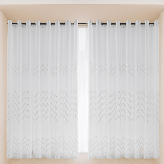 JOY HOME Curtains: 2 Panels Sheer Color Chiffon Tulle Light Window Textile Curtains Drapes for