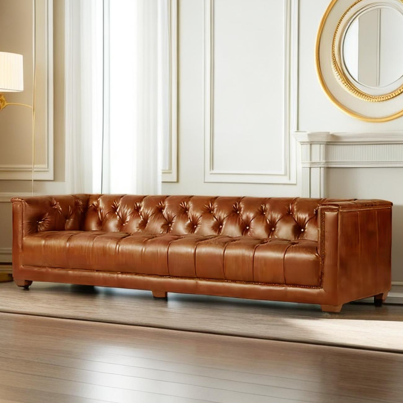 JOY HOME Sofa: Modern PU Leather Sofa Set for Living Room,Office in Dubai showroom