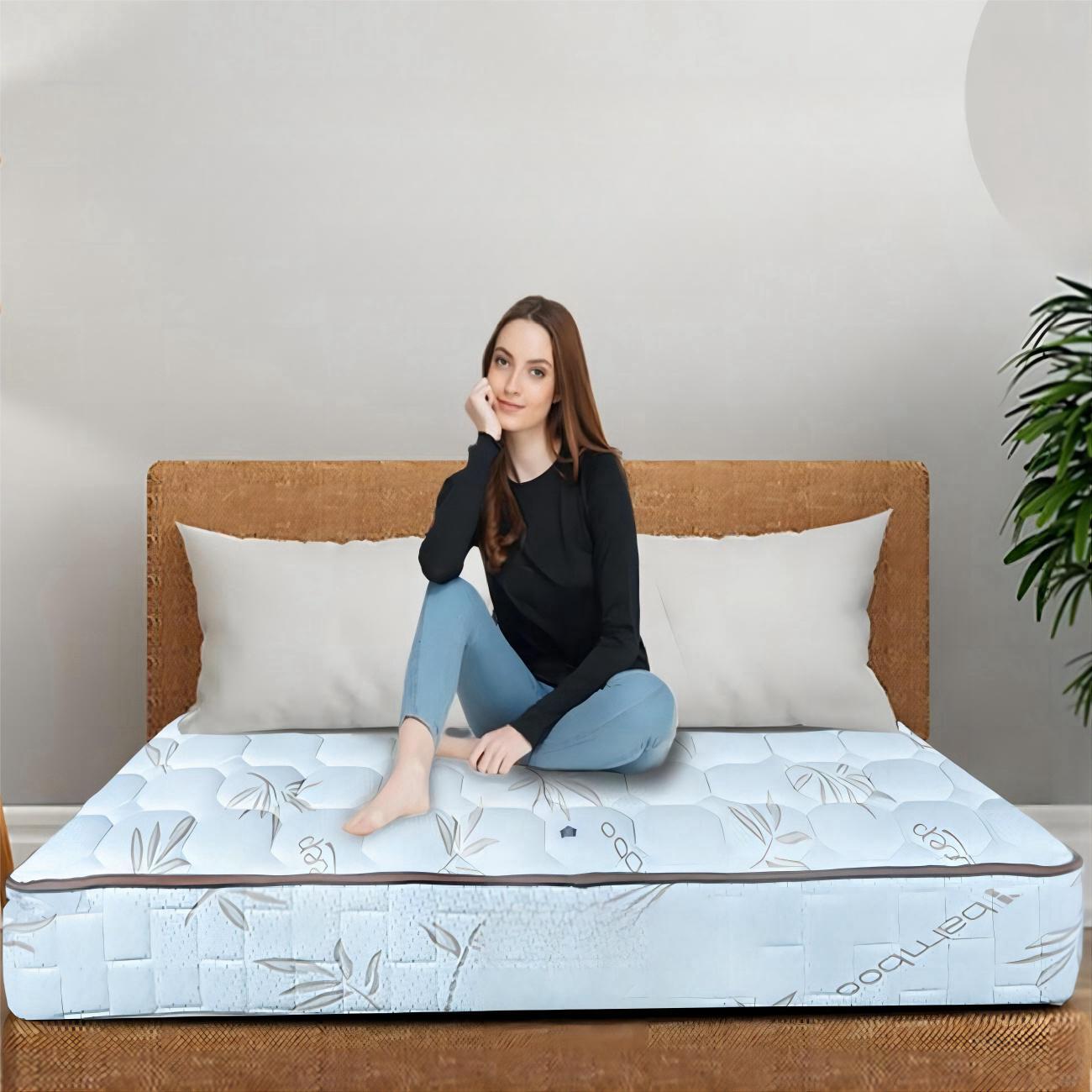 JOY HOME Furniture: Pocket Spring Mattress in Dubai showroom