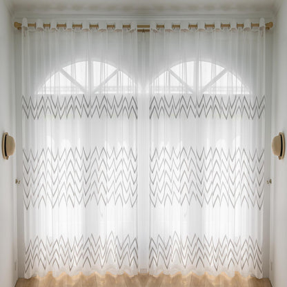 2 Panels Sheer Color Chiffon Tulle Light Window Textile Curtains Drapes for Bedroom Livingroom