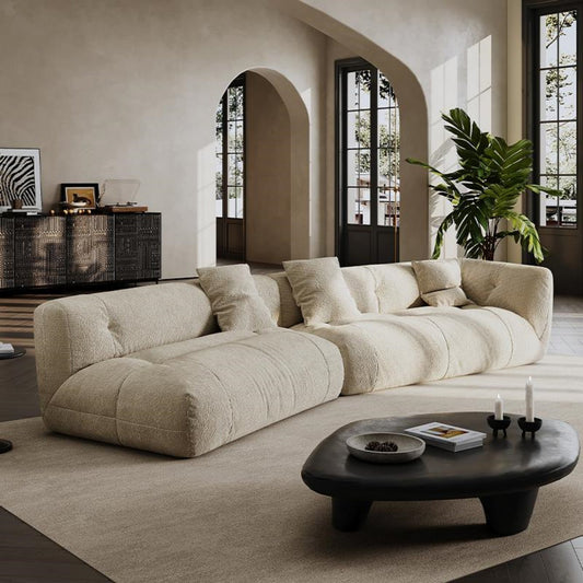 JOY HOME Sofa: Fleece Fabric Overstuffed Multifunction Sofa set for Livingroom Office in Dubai