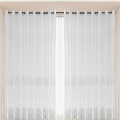 2 Panels Sheer Color Chiffon Tulle Light Window Textile Curtains Drapes for Bedroom Livingroom