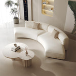 Load image into Gallery viewer, JOY Home Light Luxury Linen Cotton  Fabric Cloud Shaped Sofa set for Livingroom

