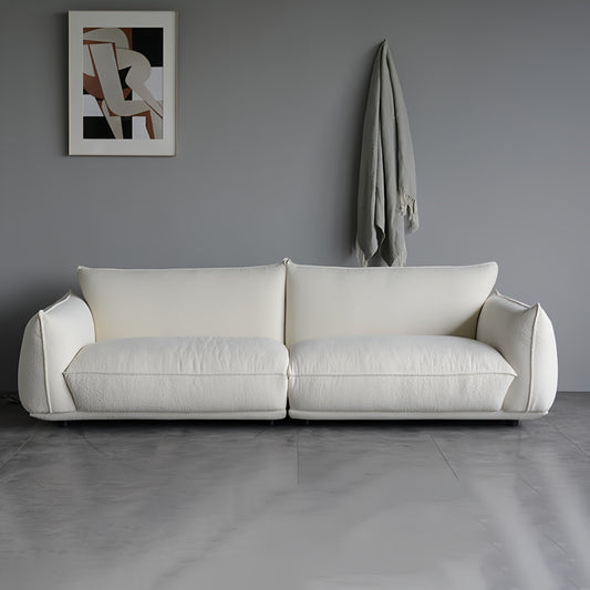 JOY HOME Sofa: Light Luxury Fabric Cloud Shaped Sofa set for Livingroom in Dubai showroom