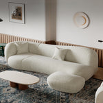 Load image into Gallery viewer, JOY Home Light Luxury Fabric Cloud Shaped Sofa set for Livingroom
