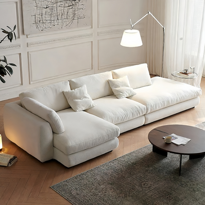 JOY HOME Sofa — Linen / Wood / Beige