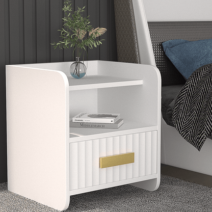 JOY HOME Table: Luxury Bedside Table with Drawer for Bedroom in Dubai showroom