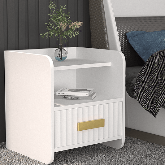JOY HOME Table: Luxury Bedside Table with Drawer for Bedroom in Dubai showroom