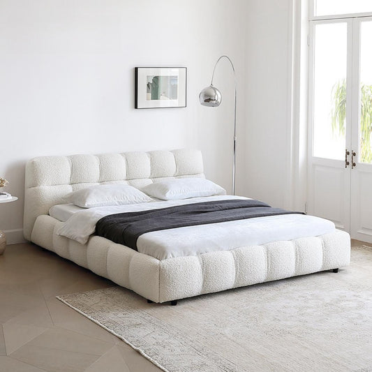 JOY HOME Bed: Bed Frame Modern Velvet King Queen Size for bedroom Without Mattress in Dubai sho