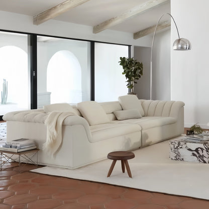 JOY Home Fleece Fabric Overstuffed Multifunction Cloud shaped Sofa Chair set for Livingroom Office