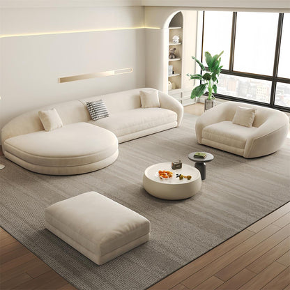 JOY Home Fleece Fabric Overstuffed Multifunction Sofa set for Livingroom Office