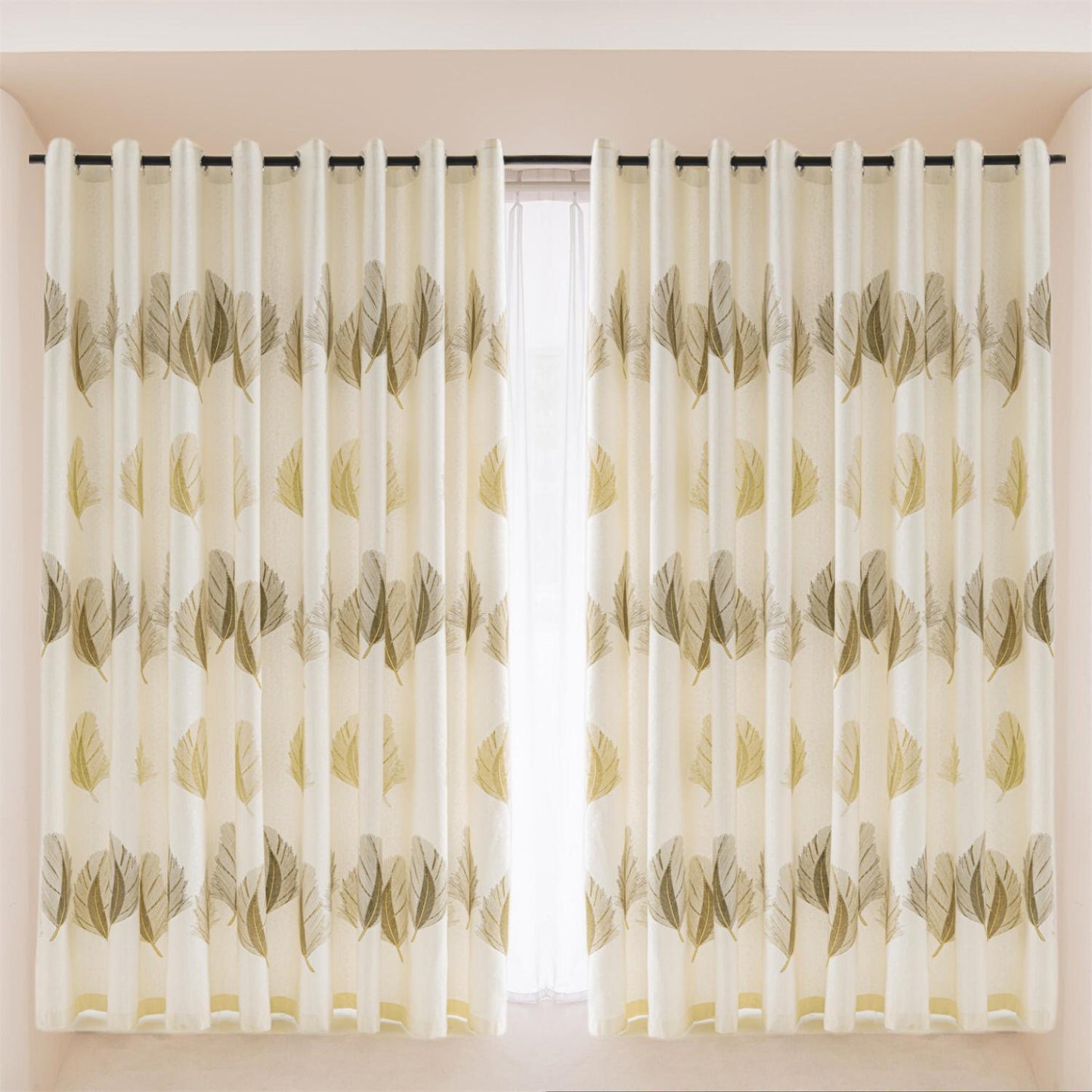 60% Blackout Floral Curtains 2 Panels | Thermal Insulated