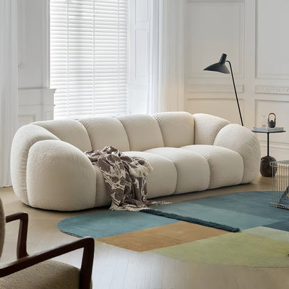 JOY HOME Sofa — Wood / White / Cloud