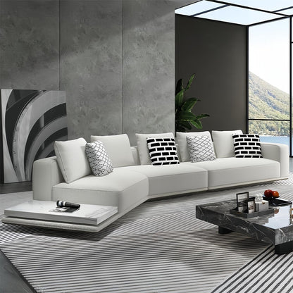 Off-white cloud sofa set - modular design with rounded cloud-shaped cushions