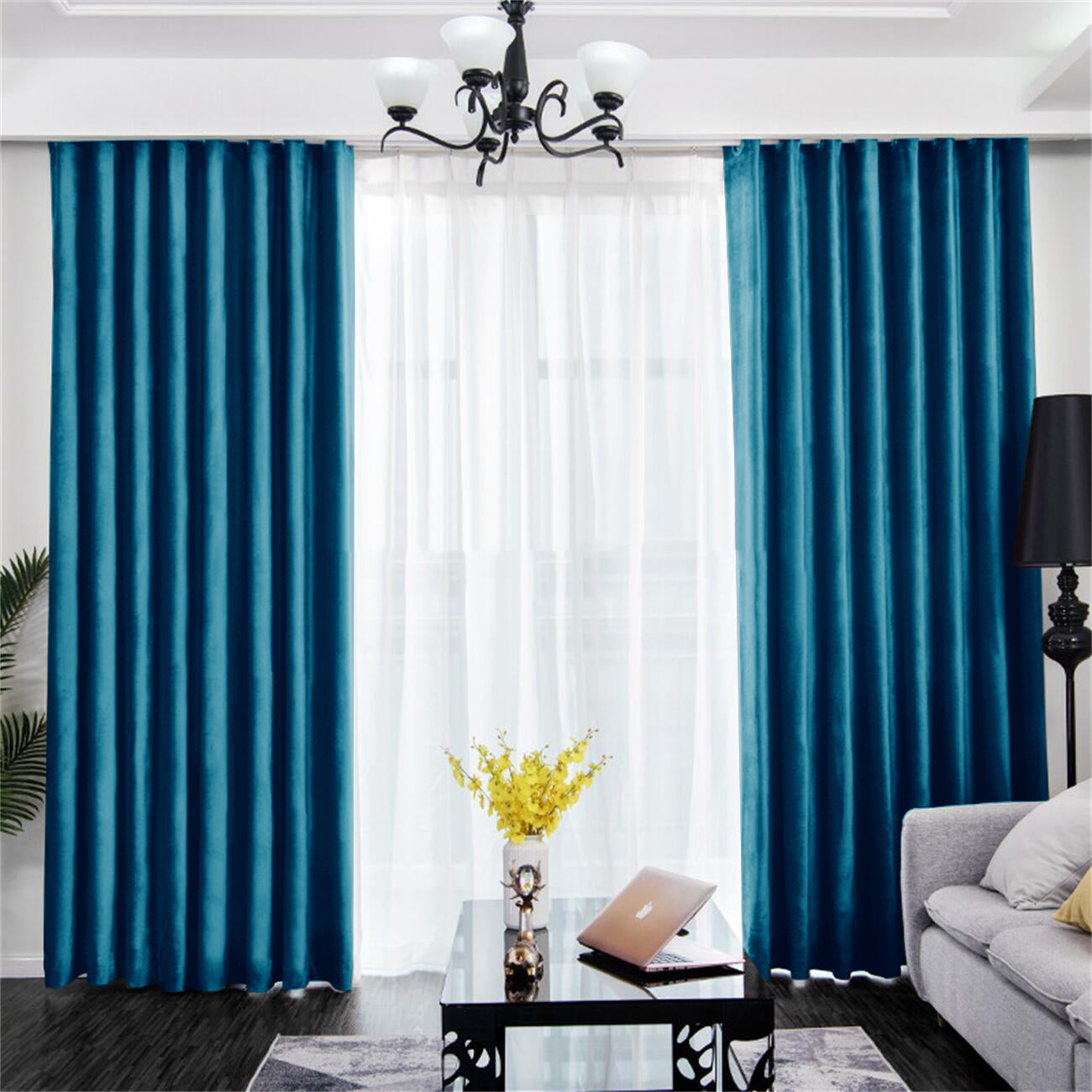 60% Blackout Curtains 2 Panels | 7 Color Options Available