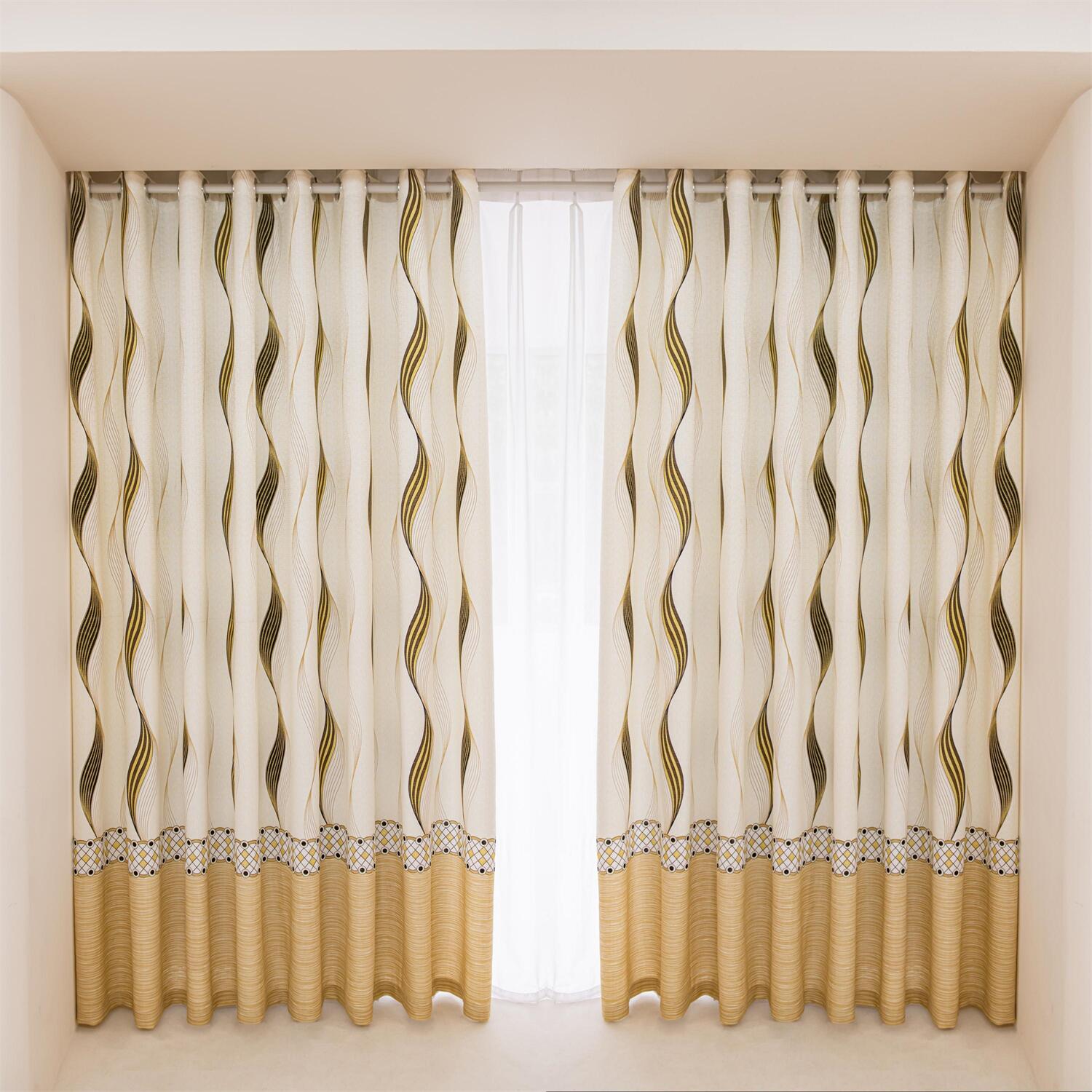 JOY HOME Curtains: 2 Panels 60% Blackout Colorful Flowers Floral Curtains for Living Room Therm