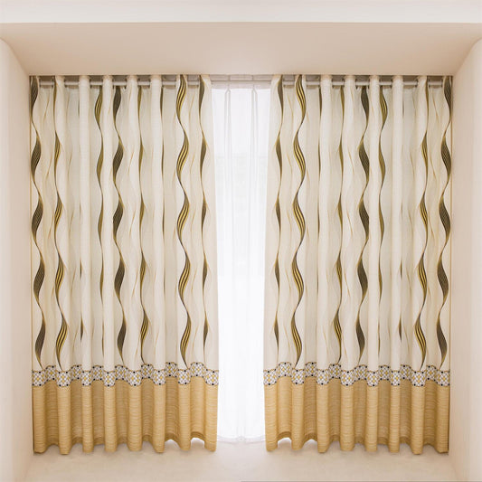 JOY HOME Curtains: 2 Panels 60% Blackout Colorful Flowers Floral Curtains for Living Room Therm