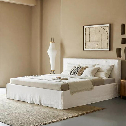 JOY HOME Bed: Bed Frame Modern King Queen Size for bedroom Without Mattress in Dubai showroom