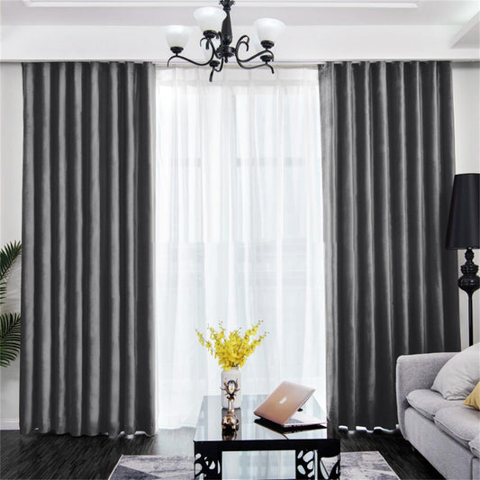 JOY HOME Curtains: 2 Panels 60% Blackout Curtains for Living Room Thermal Insulated Bedroom Dar