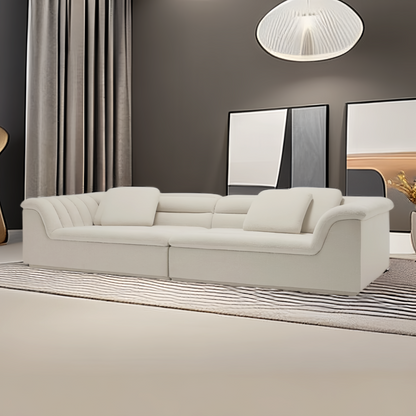 JOY Home Fleece Fabric Overstuffed Multifunction Cloud shaped Sofa Chair set for Livingroom Office