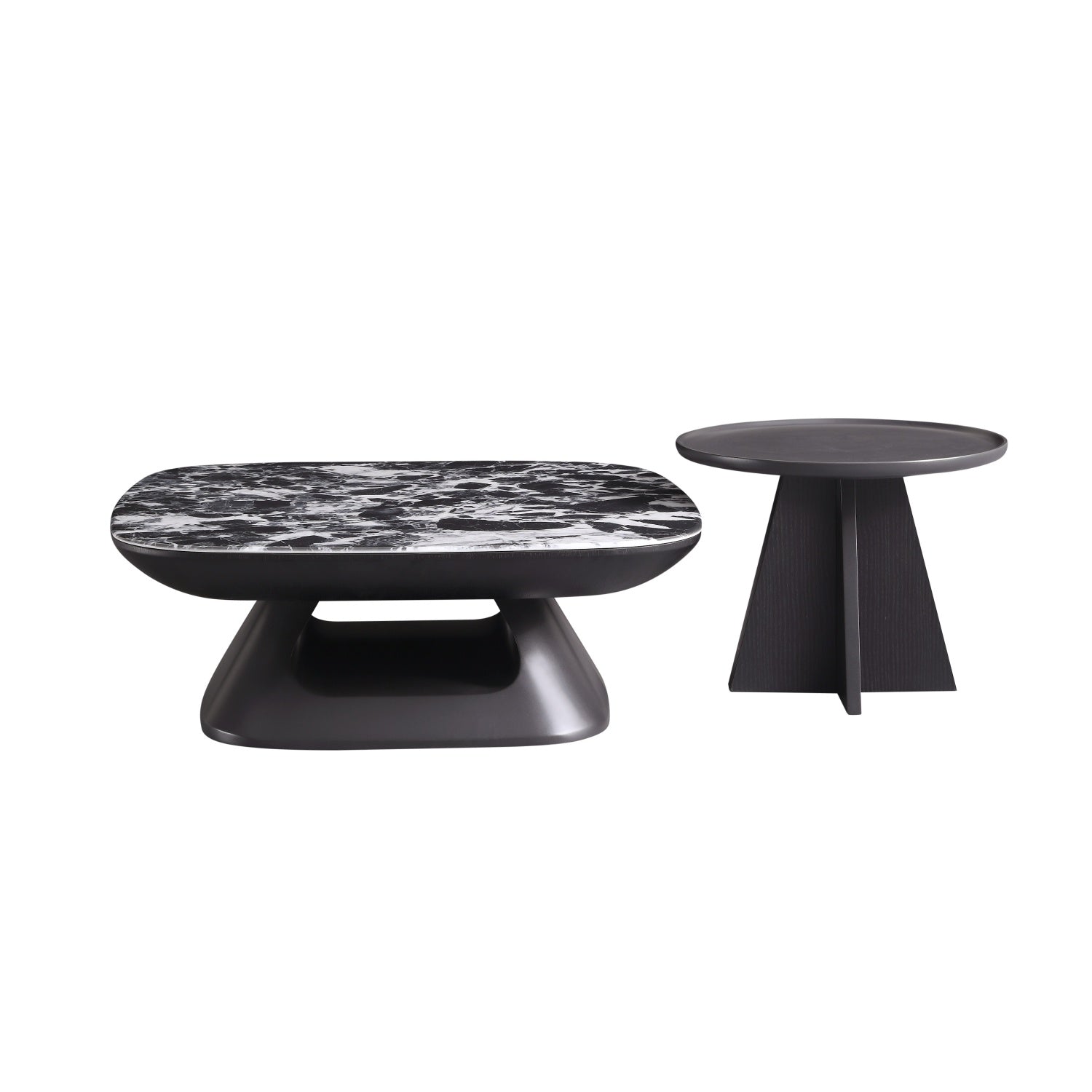 JOY HOME Coffee Table: Space-Saving Nesting Table Set for Modern Living Room in Dubai showroom