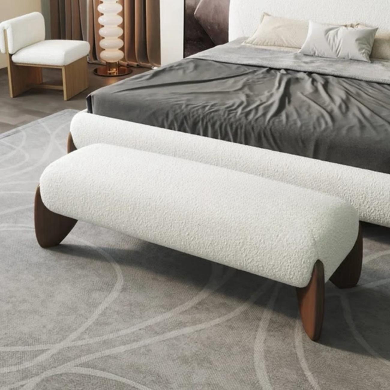 Fleece Fabric Upholstered Bed Frame | Soft-Touch Beige Design