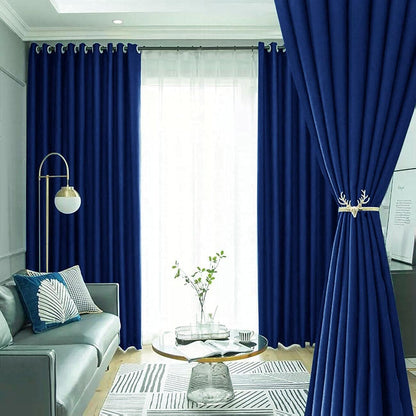 60% Blackout Curtains 2 Panels | Dark Colors for Living Room
