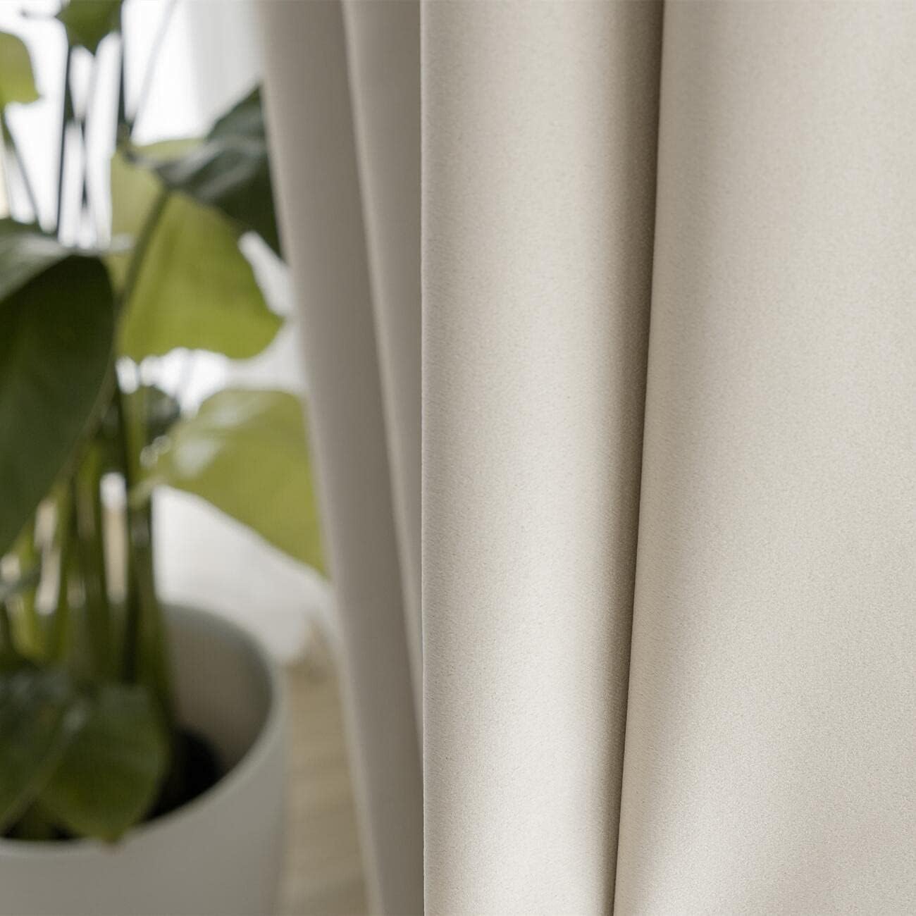 60% Blackout Curtains 2 Panels | Dark Colors for Living Room