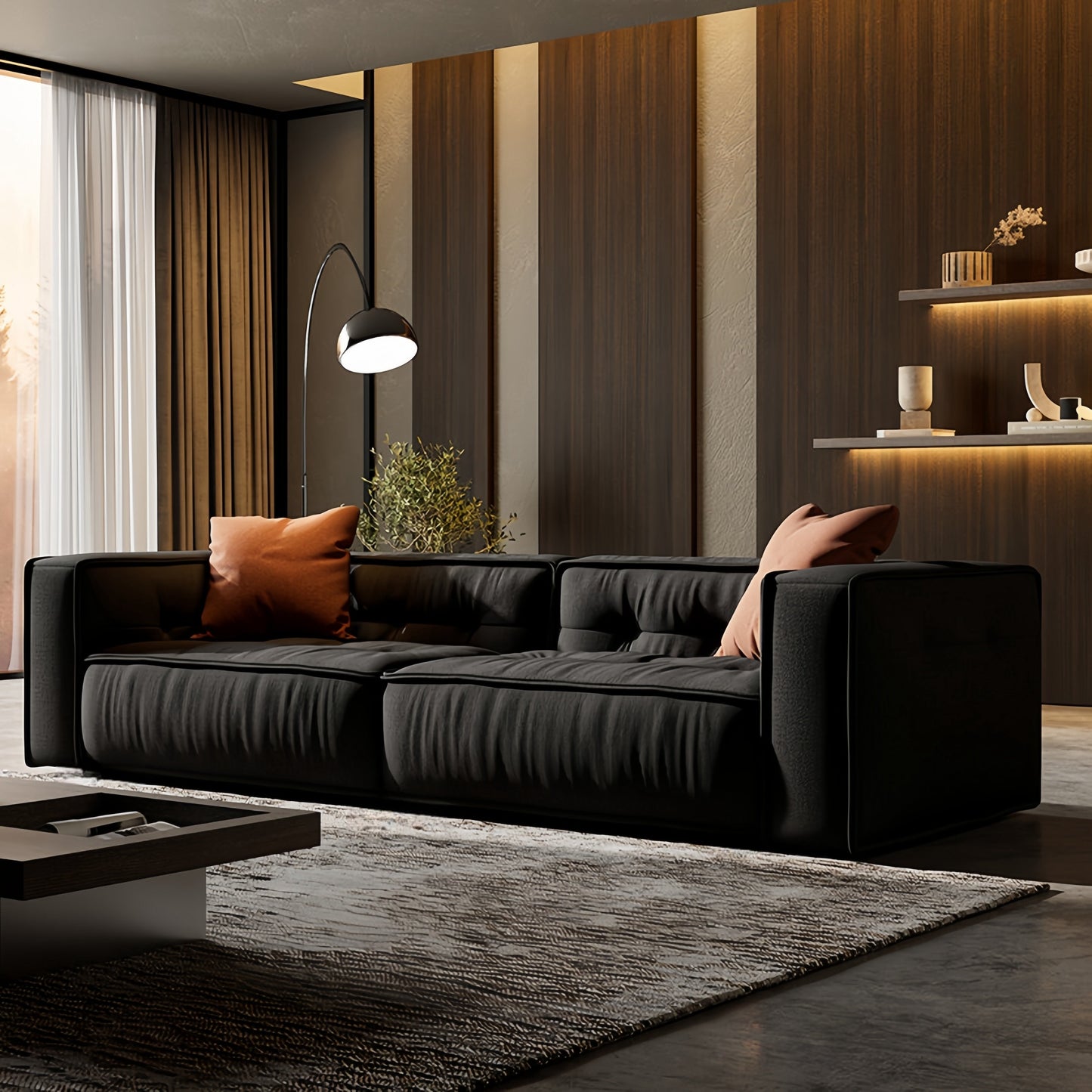 Toast-Shaped Fleece Sofa | Unique Design in 4 Colors & Sizes