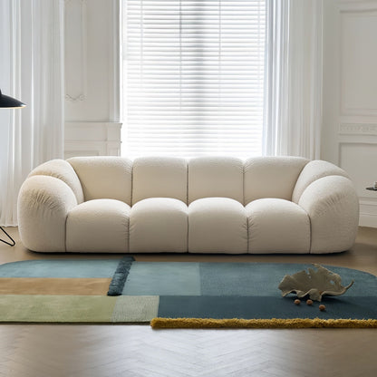JOY HOME Sofa — Wood / White / Cloud