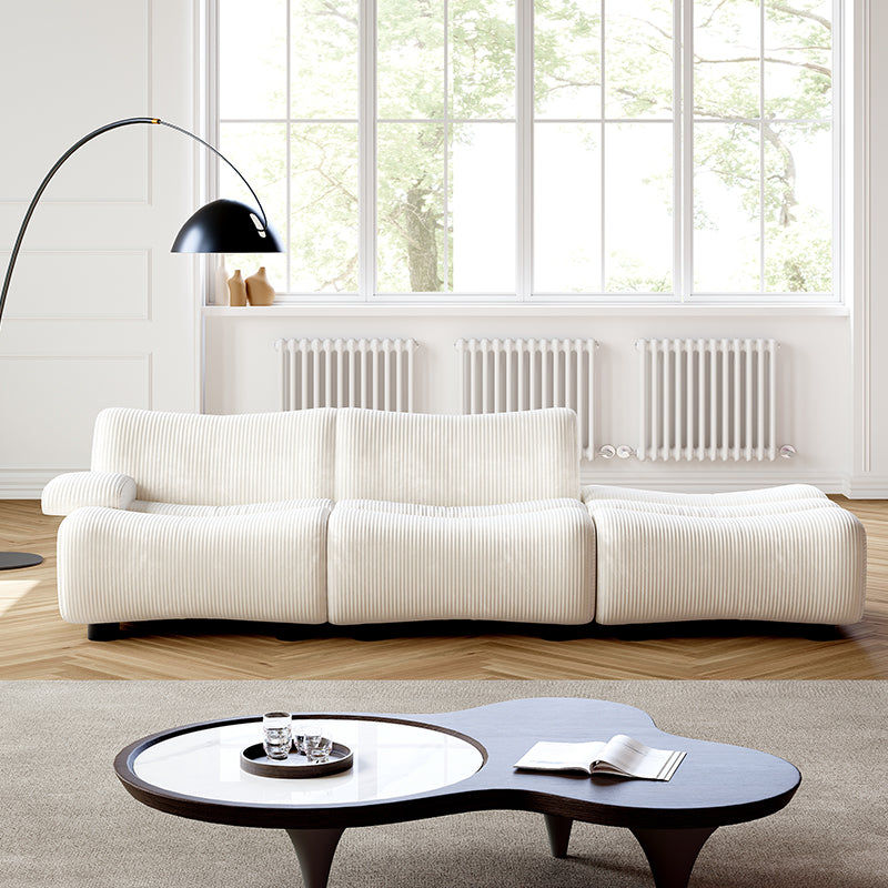 JOY Home Light Luxury Fabric Cloud Shaped Sofa set for Livingroom