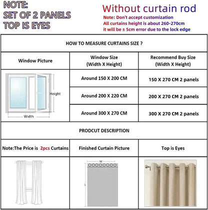 Sheer Voile Curtains 2 Panels | Lightweight Elegant Design